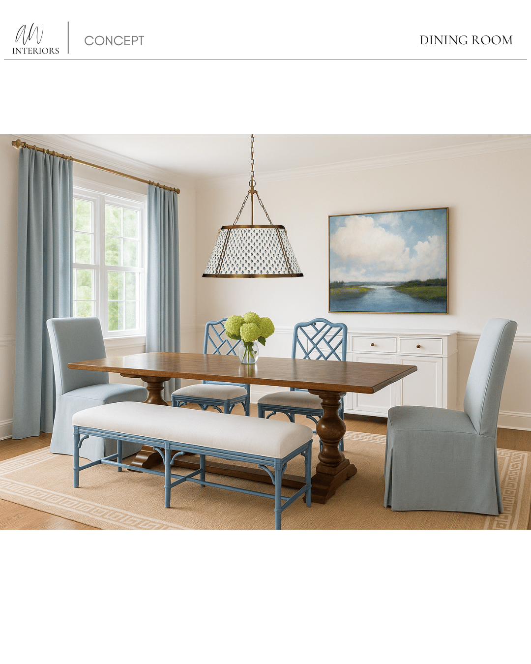 Ballard dining room rendering